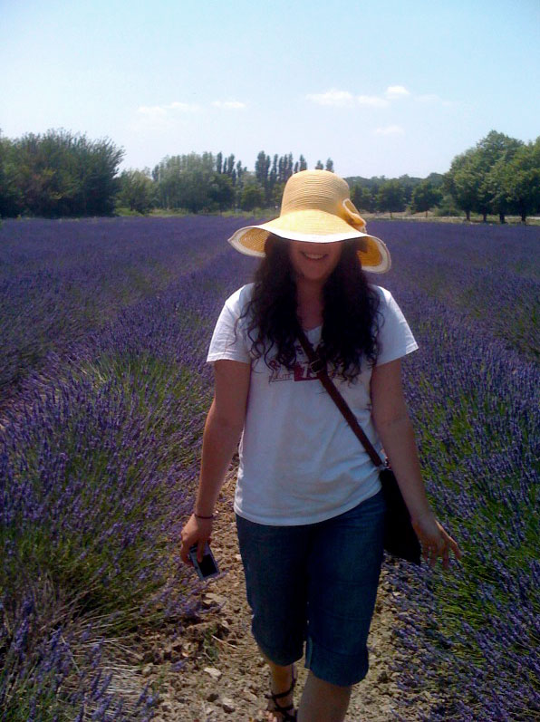 lavender-girl Grignan in the south of France