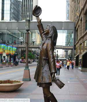 Mary Tyler Moore Statue in Minneapolis