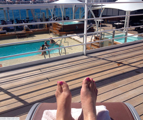 Poolside Relaxation Seabourn Cruise