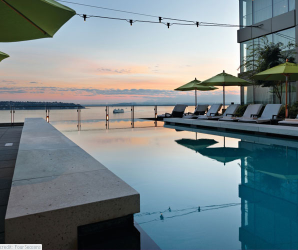 Pool at the Four Seasons Hotel in Seattle