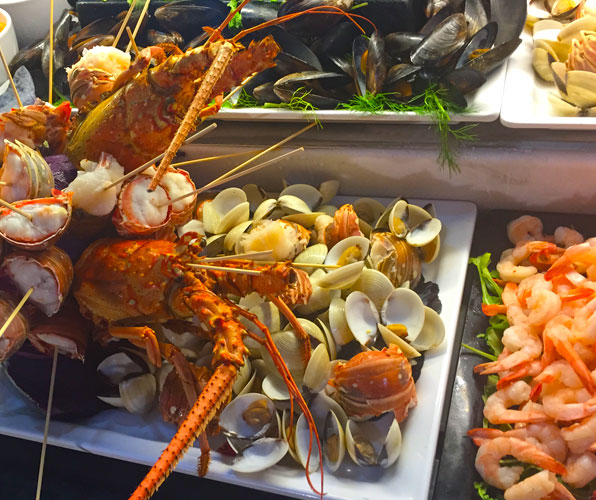 Seafood, Riu Palace Resort. St. Martin